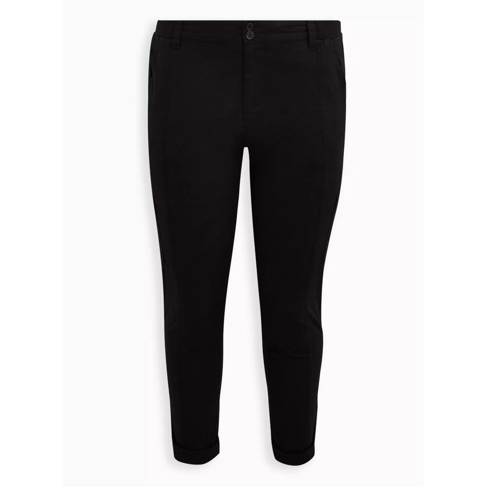 Torrid Crop Skinny Stretch Poplin Mid-Rise Pant - Size 24 Plus
